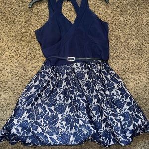 Navy blue formal dress